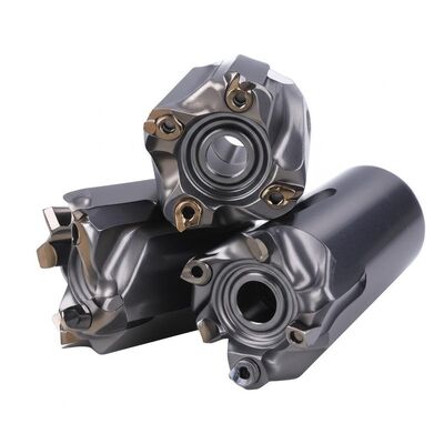 Düzgün çalışma ve azaltılmış alet aşınmasını sağlayan manuel freze makineleri için tasarlanmış iç soğutma yüzü freze kesicileri