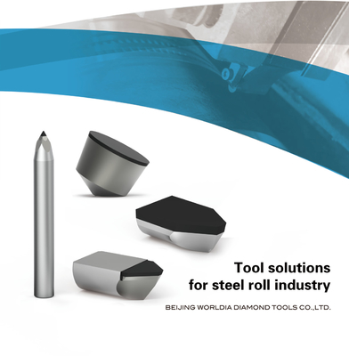 Rnga Yuvarlak Pcd Kesme Uçları Cnc Karbür Çelik Rulo Tornalama İçin Bıçak Aleti Hra85